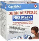 Caremates Germ Busters! N95 Masks 10 Ea. Fixed Price $30.05.