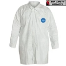 Dupont TY210S Dispoable Tyvek Lab Coat W/frock Collar & Snap Closure -case Of 30. Fixed Price $150.00.