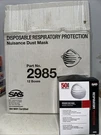 Sas 2985 - 600 Respiratory Nuisance Dust Masks Case Of (12) 50 Count Boxes. Fixed Price $67.98.