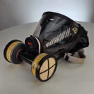 Vintage 1985 Scott Aviation 802240-01 Gas Mask Clear Face W/ Mesh Head Harness. Fixed Price $32.12.