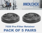 Moldex Pre-filter Retainer Gas/vapour Cartridge 1 Pair Plastic Black 7020-703. Fixed Price $7.81.