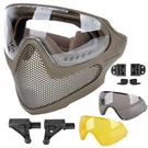 Full Face Tactical Airsoft Mask 2 Modes, Anti-fog Goggles, 3 Lens Set, Safety. Fixed Price $87.99.