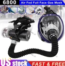 Full Face Gas Mask Chemical Paint Spray Respirator Air Breathing Electric 6800. Fixed Price $129.99.