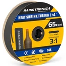 65FT 31 Adhesive Heat Shrink Tubing 1/4IN Marine Grade Black Electrical Wrap. Fixed Price $33.33.