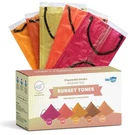 Disposable Face Mask Individually Wrapped 50 Pack, Assorted Sunset Tones Wecare. Fixed Price $18.99.