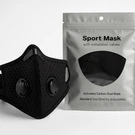 Sport Mask Activated Carbon With Dual Valves Dustproof Reusable Black. Fixed Price $9.99.