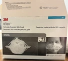 3M Vflex Particulate Respirator N95, Small 9015S Face Mask 50PC In Box. Fixed Price $35.00.