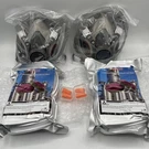 2 Pack Half Face Respirator Mask + Multi Gas/vapor Cartridge Filter - Sz Medium. Fixed Price $23.99.