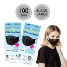 100PCS Happy Life , Good Day KF94 Black Face Mask Adult Size. Fixed Price $69.99.