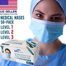 Surgical Masks Disposable Elastic Ear Loop Dental 50PK Level 1 2 3 Medical. Fixed Price $14.99.