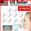 3D Face Mask Bracket Mouth Separate Inner Stand Holder Breathing Space 10PCS Us. Fixed Price $12.86.