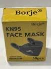 KN95 Borje Face Mask Executive Standard 50 Pcs - Disposable Respirator. Fixed Price $14.99.