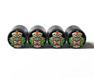 Tiki Mask (style 4) Tire Valve Caps - Black Aluminum Set Of Four Universal. Fixed Price $15.99.