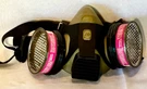 Safety Half Mask Respirator,ao R5500 Series, Asbestos Dust Radon Daughters, Euc. Fixed Price $24.95.