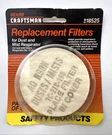 Sears Craftsman Replacement Filters For Dust/mist Respirators #918525 Qty Of 4. Fixed Price $11.99.