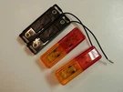 (2) Led Lights 1X4 Surface Mount Amber & Red Clearance Marker Trailer Optronics. Fixed Price $12.99.
