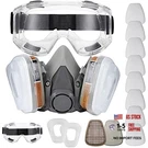 Nc Reusable Face Cover Set With Glasses For Gas, Painting, Dust, Machine. Fixed Price $42.90.