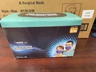 Box 25 Safe-life N95 Respirator & Surgical Face Masks, Soft Blue, Size Small. Fixed Price $25.00.