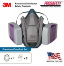 3M Quick Latch Half Face Respirator Mask & 2- 7093 P100 Particulate Filter Large. Fixed Price $43.95.