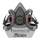 Half Facepiece Reusable Respirator 6100, Niosh, Four-point Harness, Comfortable. Fixed Price $28.65.