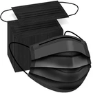 Ztanps 100 Pcs Disposable Face Masks, Black 3 Ply Protection. Fixed Price $17.11.