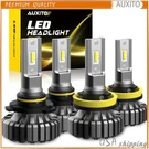 Auxito 4X White Led H11 Headlight 9005 Bulbs High Low Beam 6500K Kit Usa. Fixed Price $64.99.