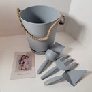 Willow+sim Kids Bamboo Beach Set W/ Storage Bag Quality Pail & Shovel Kit Nib Jk. Fixed Price $17.10.