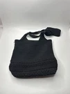 Vintage Frankie & Johnnie Crochet Knit Purse Bag Black /w Pepper Spray Holder. Fixed Price $12.00.
