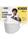 Face Mask Good Co. Comfort KN95,DISPOSABLE White 25PCS. Fixed Price $12.99.