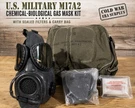 U.s. Military M40 Field Protective Gas Mask/size Medium W/ Bag, Filters +. Fixed Price $128.00.