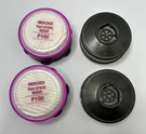 2PK Moldex 7600 Disk Piggyback Reusable Adapters + 7940 P100 Filter. Fixed Price $40.49.