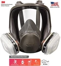 3M 7 1 Construction Chemical Spray Painting Full Face Respirator Gas Mask Lrg. Fixed Price $224.99.