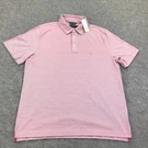 Nautica Polo Shirt Mens Medium Pink Shore Rose Stripe Logo Short Sleeve K6704. Fixed Price $18.99.