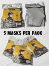 Masks. Firm Grip Reusable Face 5 Pk. White. Free Shipping. Fixed Price $14.00.