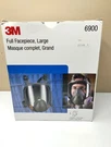 3M 6900 Full Facepiece Reusable Respiratory Protection, Sz: Large Nib. Fixed Price $135.00.
