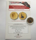 Queen Elizabeth Ii 2001 50 Pence Pure Gold Layered Full Colour Accented. Fixed Price $63.27.