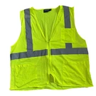 Erb Aware Wear S363P Ansi Class 2 Economy Mesh Safety Vest Zipper Closure Lime. Fixed Price $13.00.