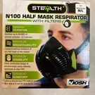 Stealth 100 Half Mask Reusable Respirator With Filters Fits Medium-large Face.. Fixed Price $17.99.