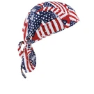 Ergodyne Chill-its 6615 Absorptive Moisture-wicking Dew Rag, Stars And Stripes. Fixed Price $12.69.