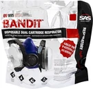 Sas Safety 8661-93 Bandit Half Mask Dual Cartridge Respirator- Large. Fixed Price $35.00.