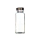 Kimble Clear Glass French Square Bottle, (cap Attached). Fixed Price $54.38.