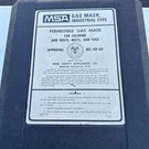 Vintage Msa Industrial Gas Mask Clearvue Facepiece W/ Case & Canister. Fixed Price $25.00.
