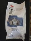 3M Dual Cartridge Respirator Face Mask 5201 Medium Storage Bag Incld.. Fixed Price $25.99.
