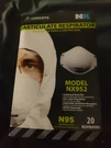 Cordova Particulate Respirator Niosh Approved Masks Box Of 20 N95. Fixed Price $13.00.