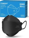 Funight KN95 Face Masks 50 For Adults, Count (pack Of 1), Black. Fixed Price $15.99.