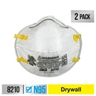3M Performance Drywall Sanding Respirator N95 Particulate, 8210D2-DC. Fixed Price $11.40.