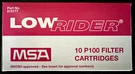 Msa 815177 Low Rider P100 Respirator Filter Cartridges Pack Of Niosh Osha. Fixed Price $22.99.