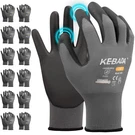 Kebada W1 Work Gloves For And Women, Pu Coated Safety Medium, Light Grey. Fixed Price $26.39.