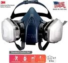 3M 7 1 Reusable Half Respirator Facepiece Gas Mask Spraying Painting. Fixed Price $66.95.