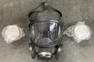 Msa M3C2 Medium Mask - Gas Respirator / New Cartridges 1311A. Fixed Price $79.99.